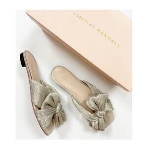 Loeffler Randall Daphne Pleated Bow Slides